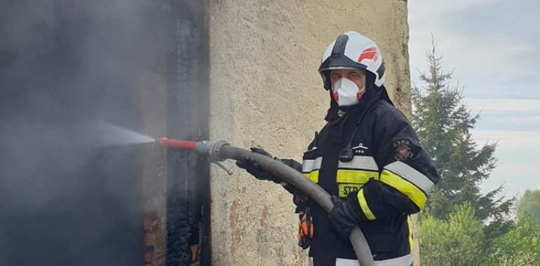 Pożar budynku mieszkalnego w miejscowości Główka