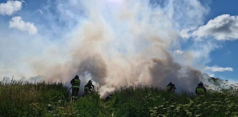 Pożar w miejscowości Borkowiny