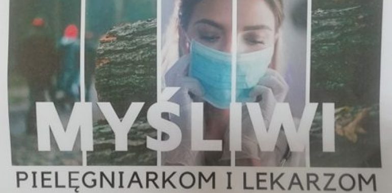 Akcja #myśliwipielęgniarkom i lekarzom w Gołdapi