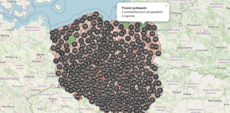 Powiat Gołdapski jako 1 z 3 bez COVID-19?