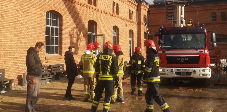 Pożar Banku Żywności w Olsztynie.