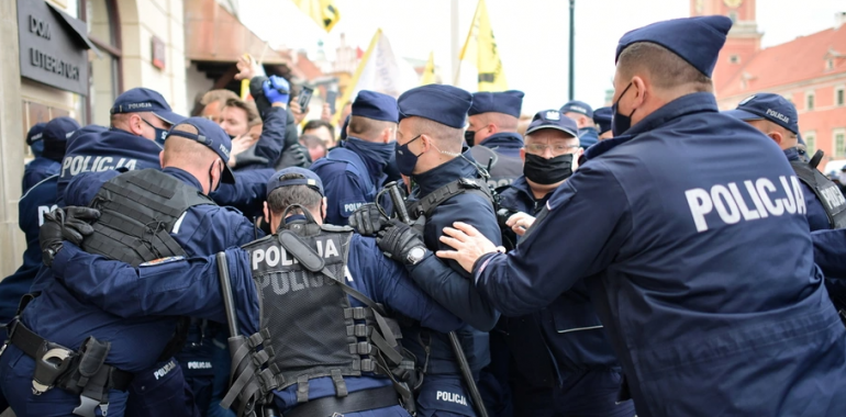 Strajk przedsiębiorców – zatrzymany parlamentarzysta