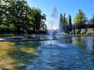 park, park miejski, fontanna, most, krajobraz, centrum miasta (3)